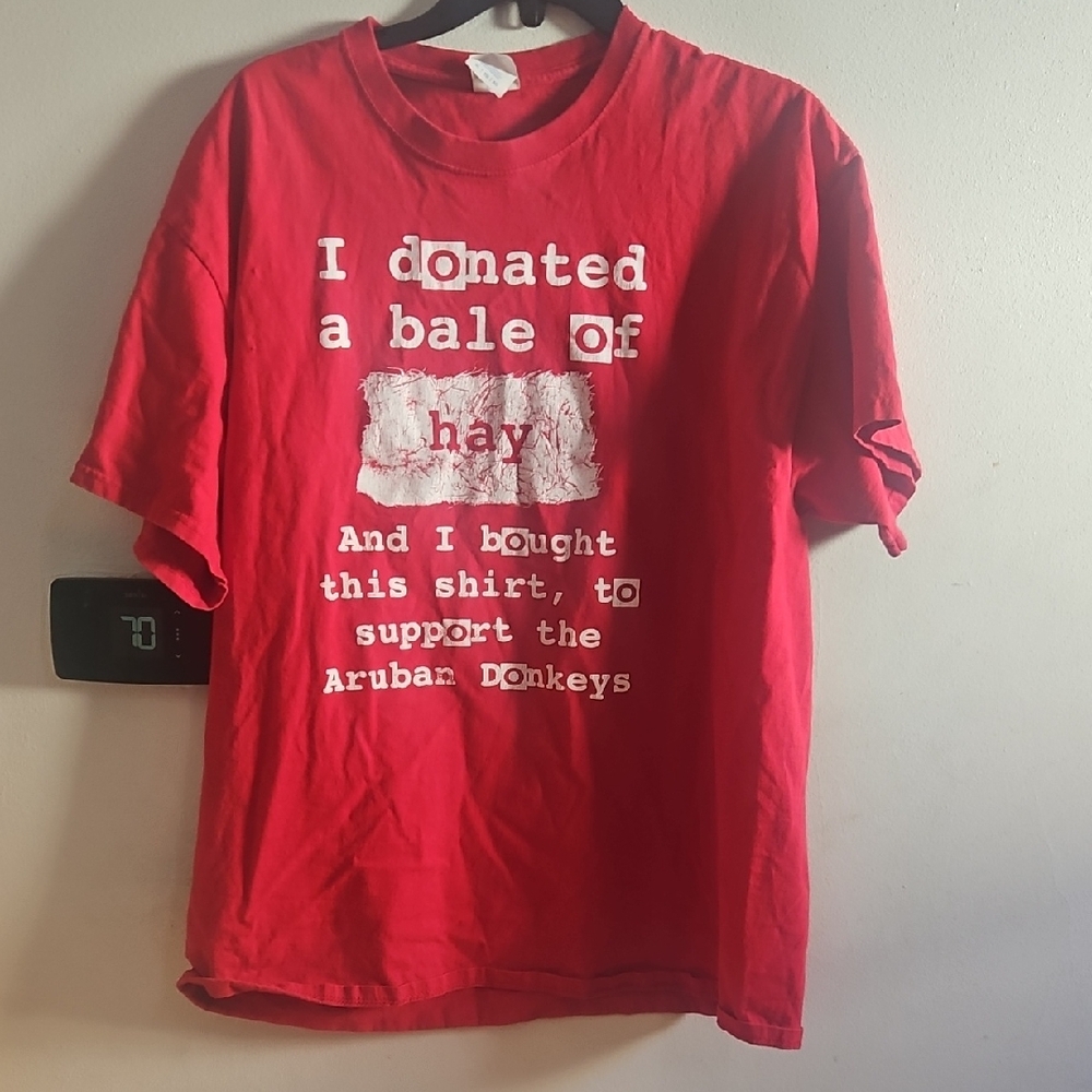 Port and Company Vibrant Red Graphic Tee